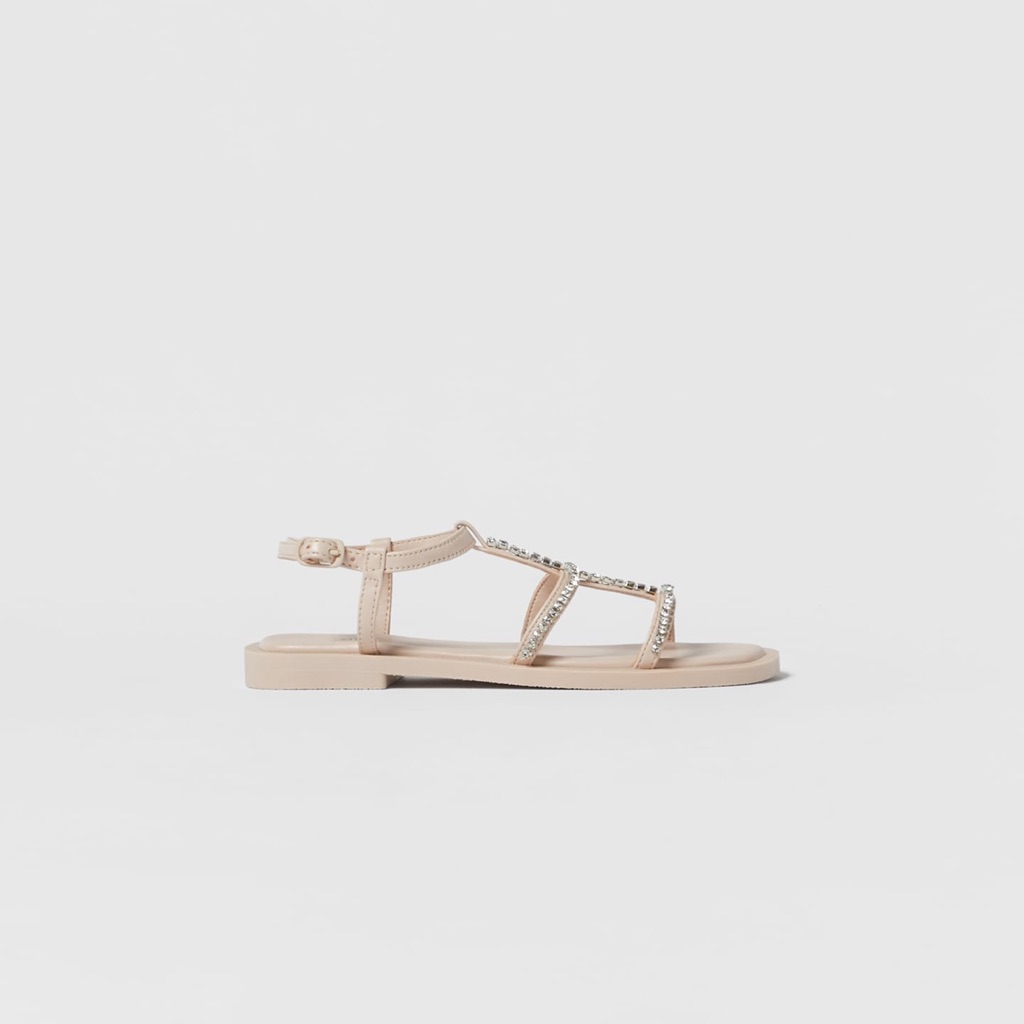 Zara - Girl’s Jewel Strappy Sandal - Size 13 1/2